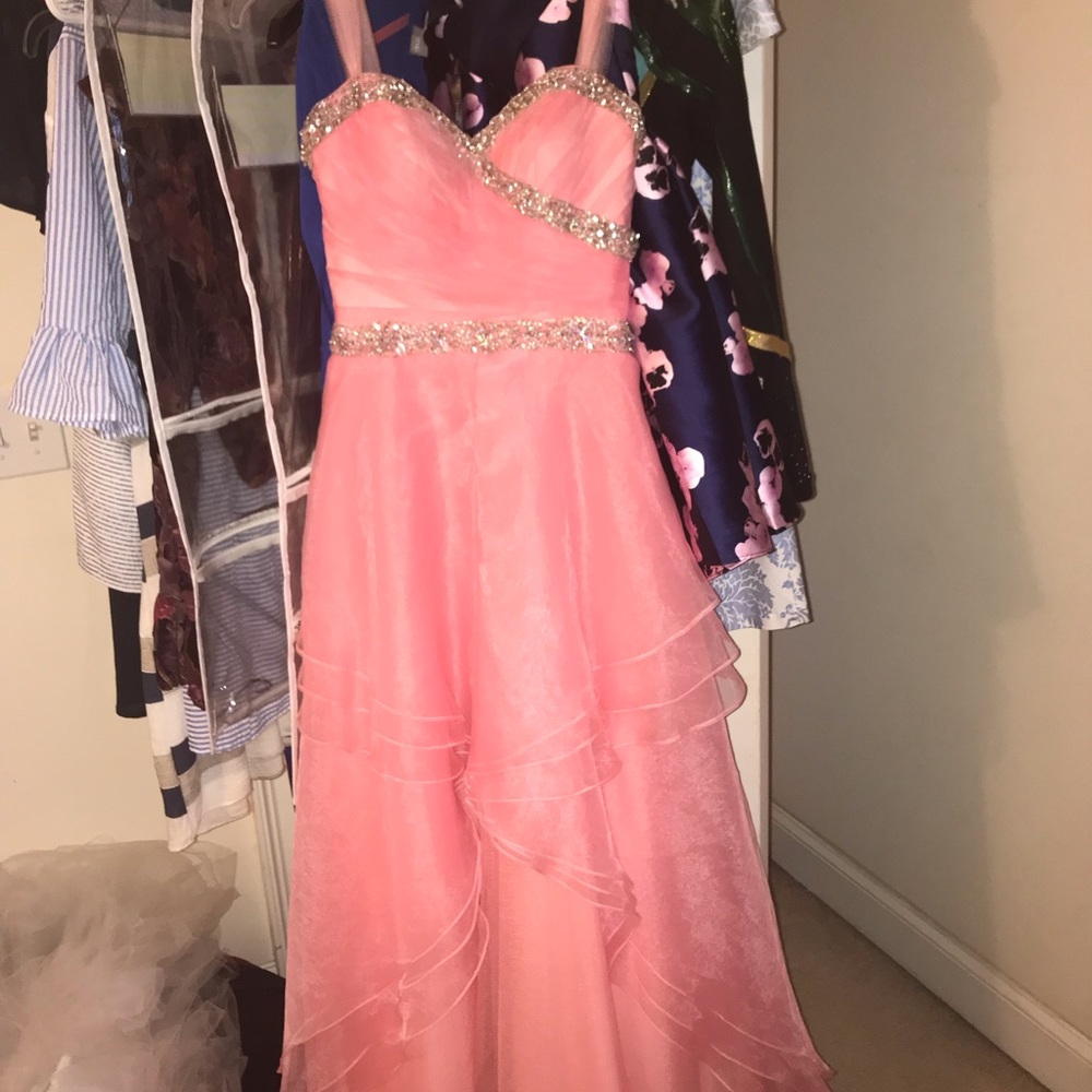 Coral formal dress